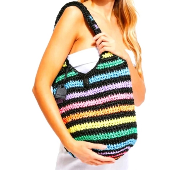 Kurt Geiger Multicolor Striped Tote Bag - Picture 5 of 5